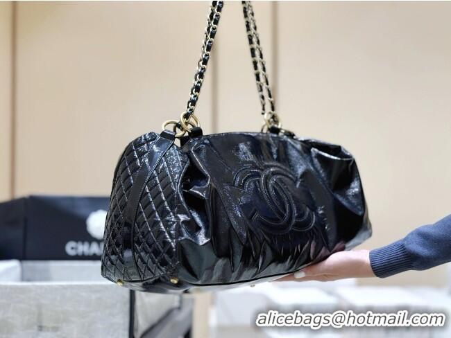 Classic Specials Chanel Waxy Leather Shopping Travel Bag CH041805 Black 2026 Top Quality