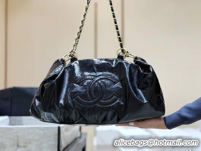 Classic Specials Chanel Waxy Leather Shopping Travel Bag CH041805 Black 2026 Top Quality