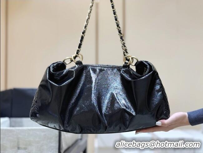 Classic Specials Chanel Waxy Leather Shopping Travel Bag CH041805 Black 2026 Top Quality
