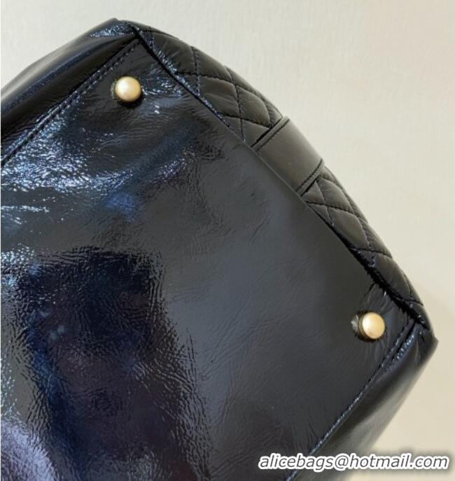 Classic Specials Chanel Waxy Leather Shopping Travel Bag CH041805 Black 2026 Top Quality