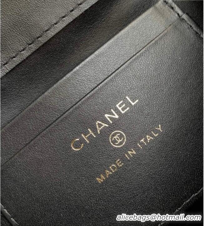 Buy Fashionable Chanel Coco Handle Denim Mini Flap Bag AS2215 Black 2026