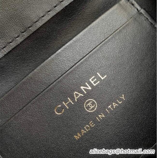 Famous Brand Chanel Washed Denim Clutch with Chain and Handle AP4244 Black 2026