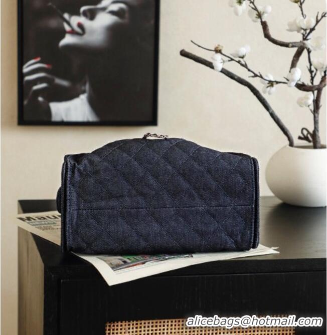 Luxury Cheap Chanel Washed Denim Small Hobo bag AS5293 Dark Blue 2026