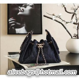 Best Product Chanel 25 Mini Hobo Handbag in Denim AS5631 Dark Blue 2026