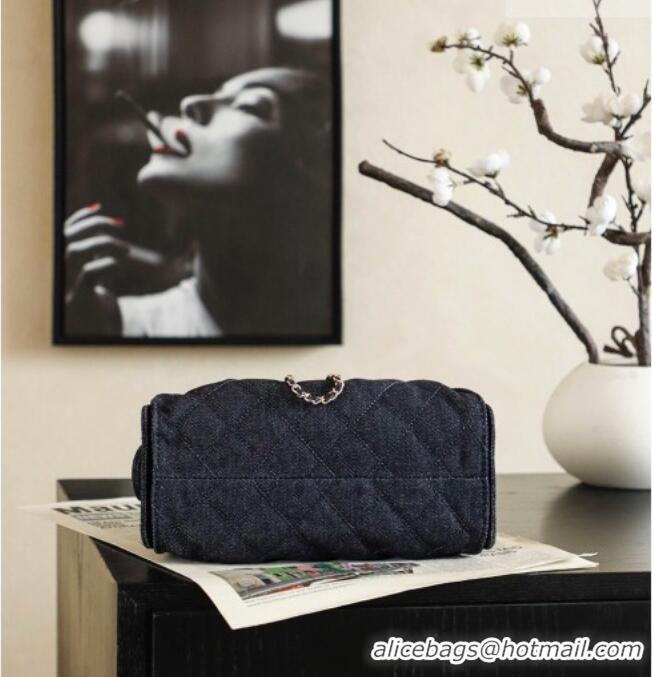 Best Product Chanel 25 Mini Hobo Handbag in Denim AS5631 Dark Blue 2026