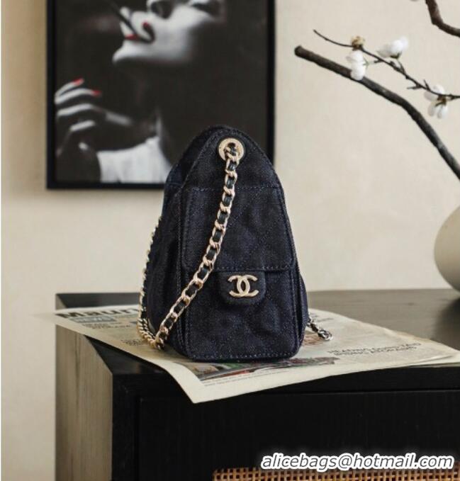 Best Product Chanel 25 Mini Hobo Handbag in Denim AS5631 Dark Blue 2026