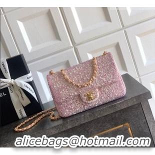 Market Sells Chanel Strass & Pearls Evening Bag AS4297 Pink/White 2026