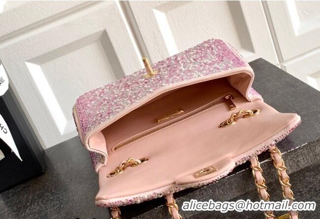 Market Sells Chanel Strass & Pearls Evening Bag AS4297 Pink/White 2026