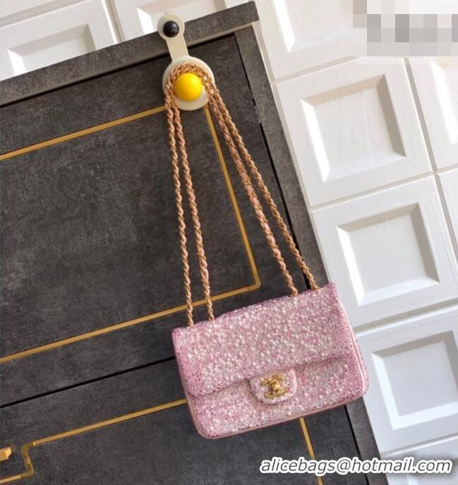 Market Sells Chanel Strass & Pearls Evening Bag AS4297 Pink/White 2026