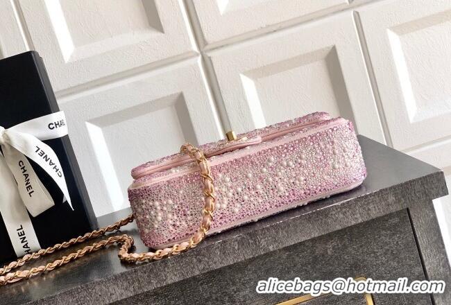 Market Sells Chanel Strass & Pearls Evening Bag AS4297 Pink/White 2026