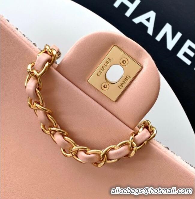 Buy Best Price Chanel Strass & Pearls Evening Bag AS4297 Black/Pink 2026