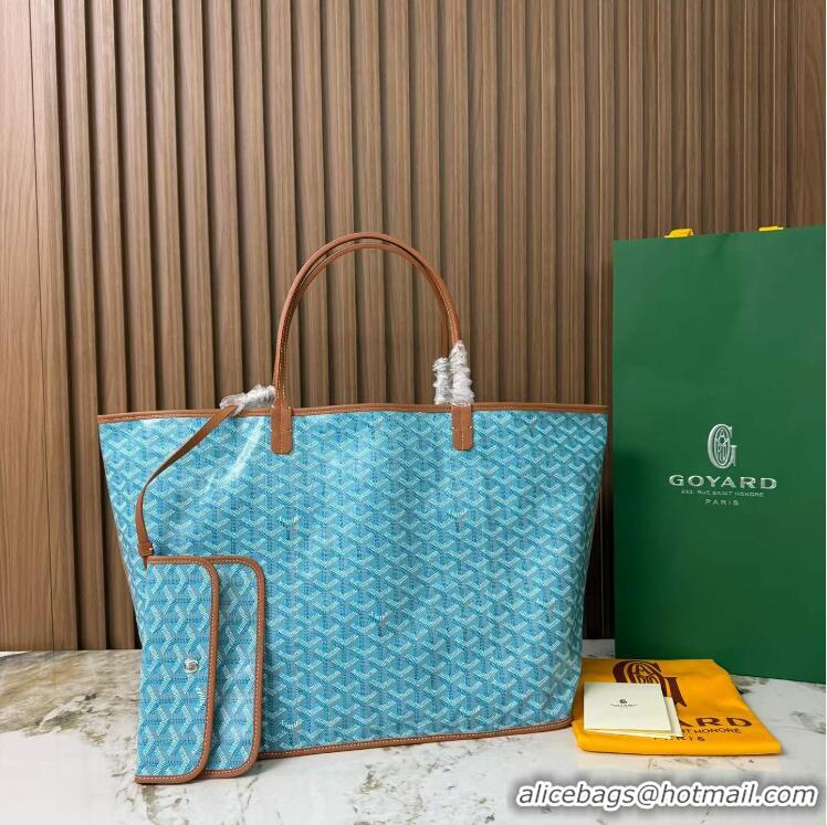 Buy Discount Goyard Anjou St Louis Pertuis Tote Bag GM 2159 Light Blue