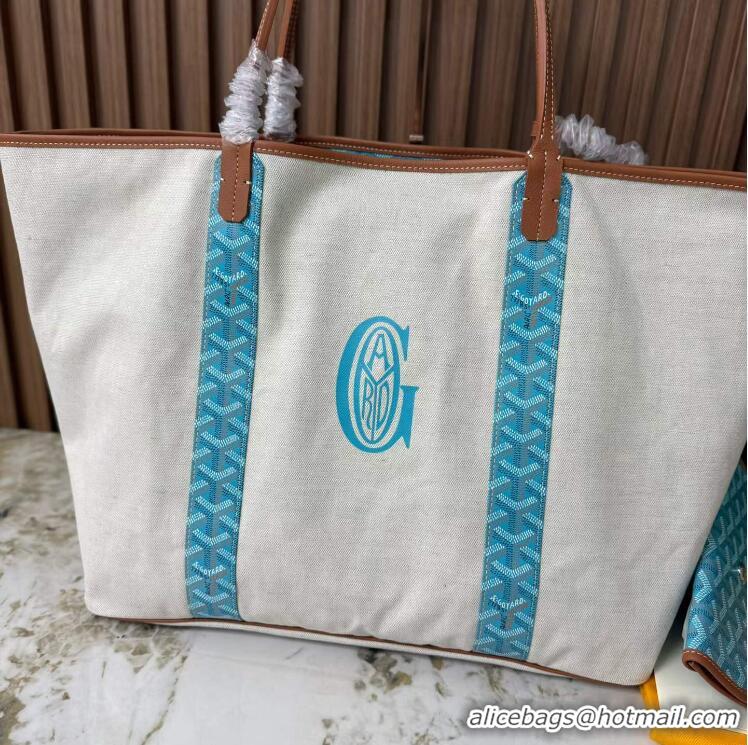 Buy Discount Goyard Anjou St Louis Pertuis Tote Bag GM 2159 Light Blue