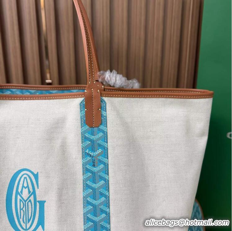 Buy Discount Goyard Anjou St Louis Pertuis Tote Bag GM 2159 Light Blue