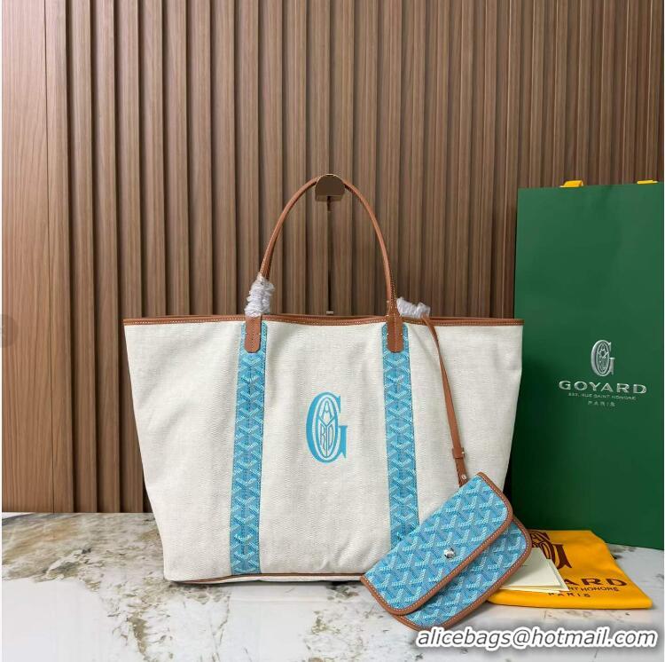 Buy Discount Goyard Anjou St Louis Pertuis Tote Bag GM 2159 Light Blue