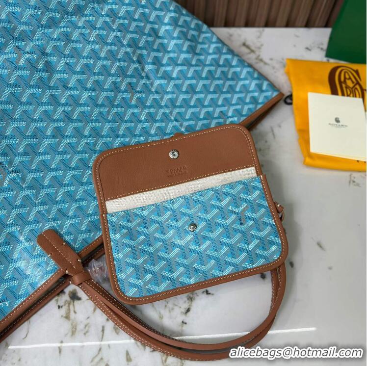 Buy Discount Goyard Anjou St Louis Pertuis Tote Bag GM 2159 Light Blue