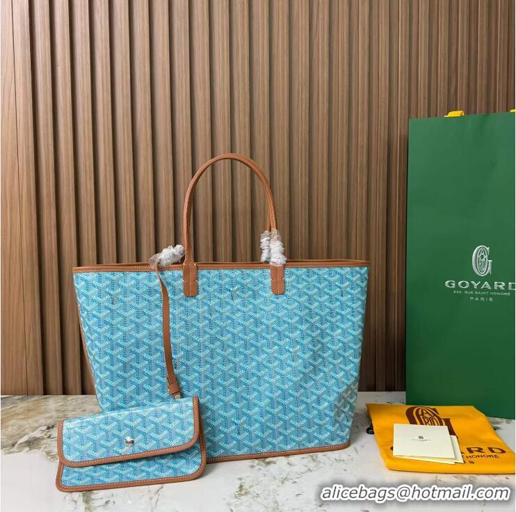 Grade Design Goyard Anjou Saint Louis Pertuis Tote Bag PM 2159 Light Blue