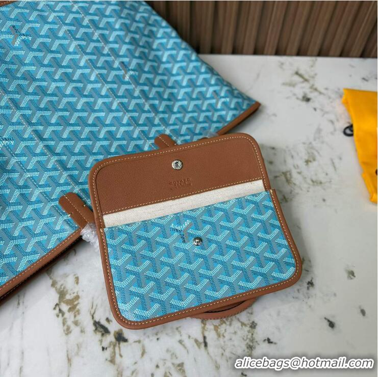 Grade Design Goyard Anjou Saint Louis Pertuis Tote Bag PM 2159 Light Blue