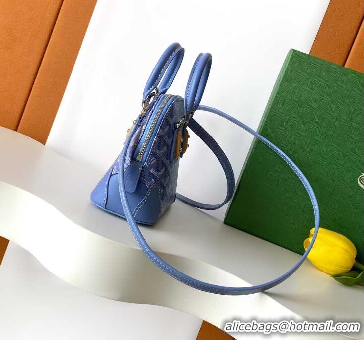 Grade Design Goyard Chevroches Vendome Nano Top Handle Bag Mini 2158 Light Blue