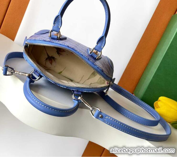 Grade Design Goyard Chevroches Vendome Nano Top Handle Bag Mini 2158 Light Blue