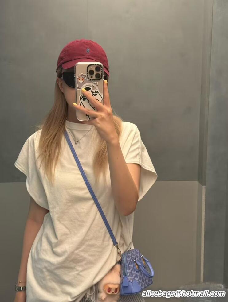 Grade Design Goyard Chevroches Vendome Nano Top Handle Bag Mini 2158 Light Blue