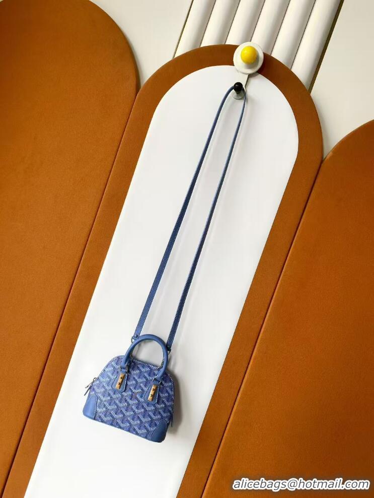 Grade Design Goyard Chevroches Vendome Nano Top Handle Bag Mini 2158 Light Blue