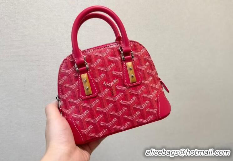 Top Quality Goyard Chevroches Vendome Nano Top Handle Bag Mini 2158 Red