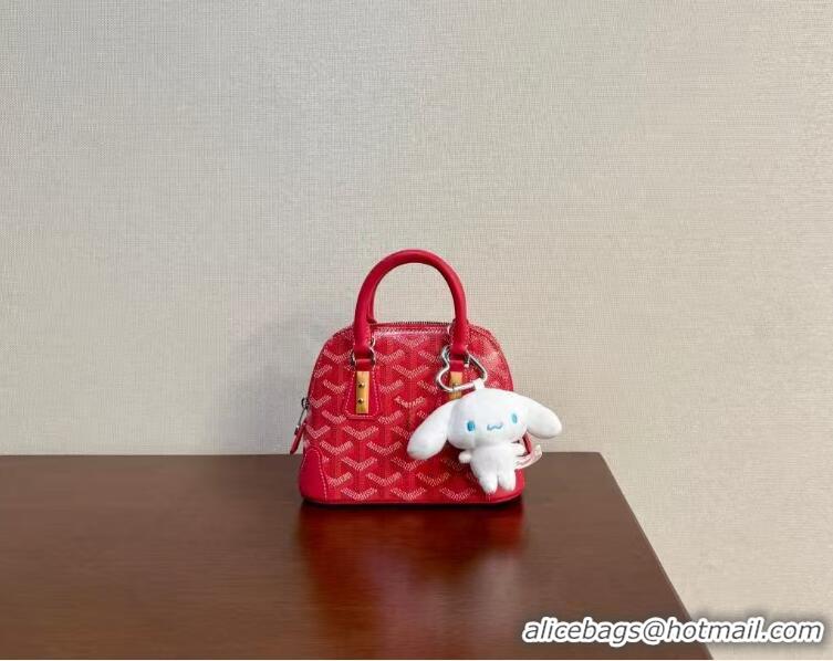 Top Quality Goyard Chevroches Vendome Nano Top Handle Bag Mini 2158 Red
