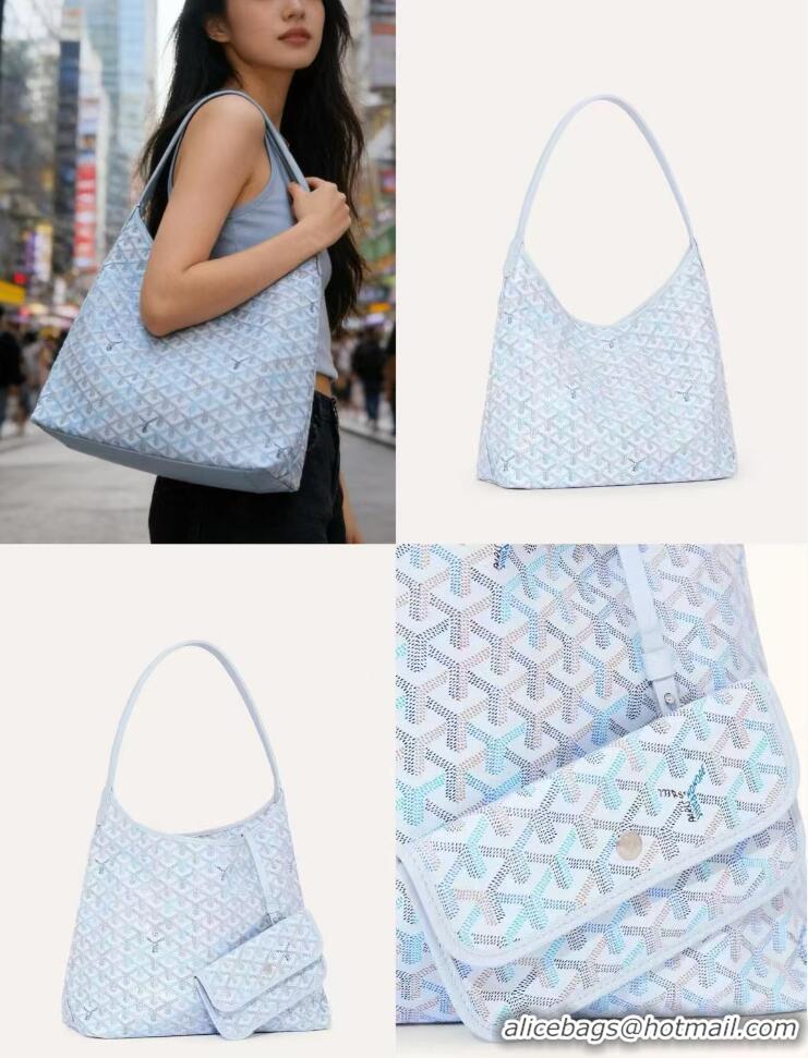 Buy Inexpensive Goyard Hobo Boheme Bag Mini 020225 Multicolored Polar Blue