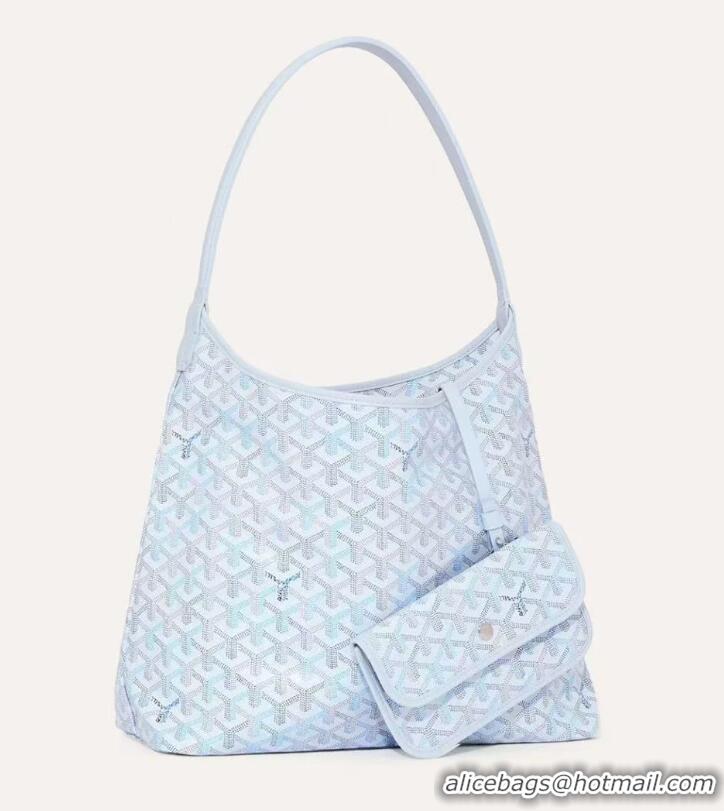 Buy Inexpensive Goyard Hobo Boheme Bag Mini 020225 Multicolored Polar Blue