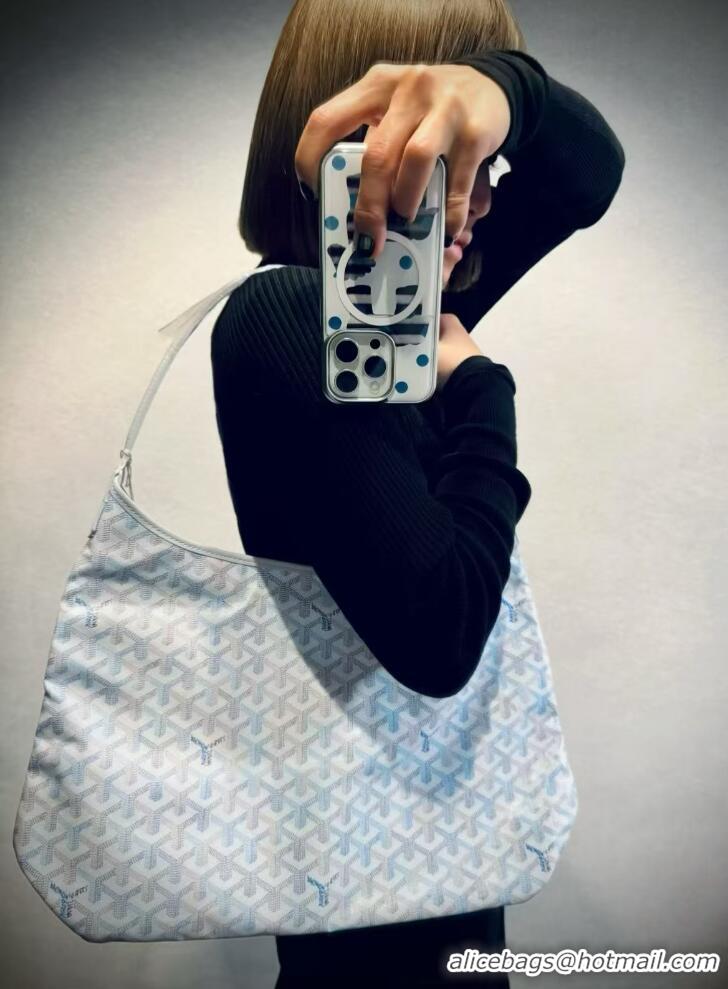 Buy Inexpensive Goyard Hobo Boheme Bag Mini 020225 Multicolored Polar Blue