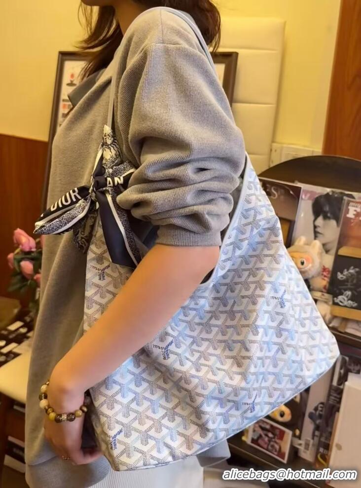 Buy Inexpensive Goyard Hobo Boheme Bag Mini 020225 Multicolored Polar Blue