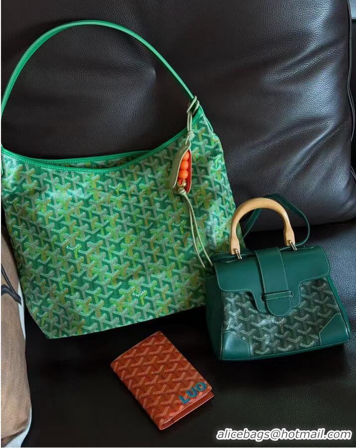 Top Quality Goyard Hobo Boheme Bag Mini 020225 Multicolored Meadow Green