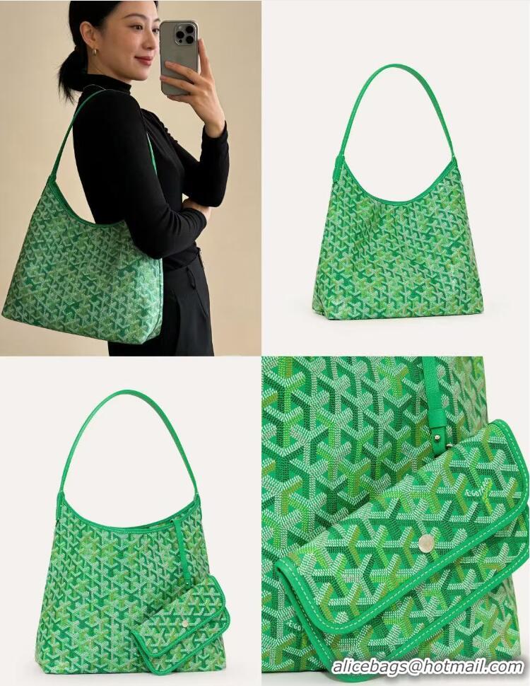 Top Quality Goyard Hobo Boheme Bag Mini 020225 Multicolored Meadow Green