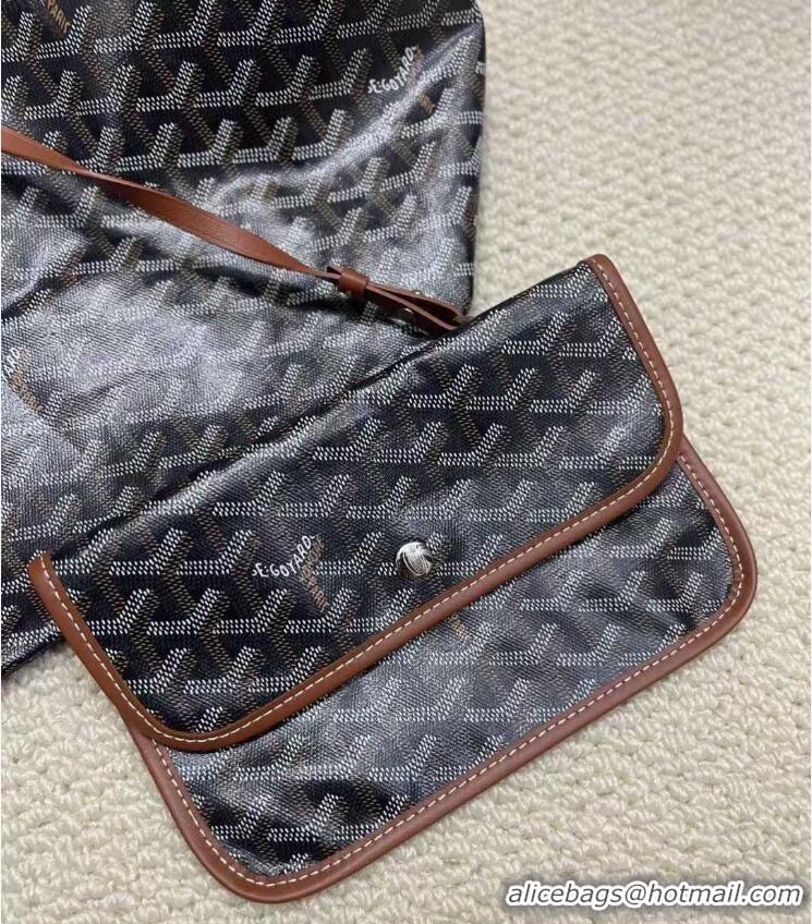 Wholesale Goyard Original Saint Louis Tote Bag XXL 2376 Black And Tan