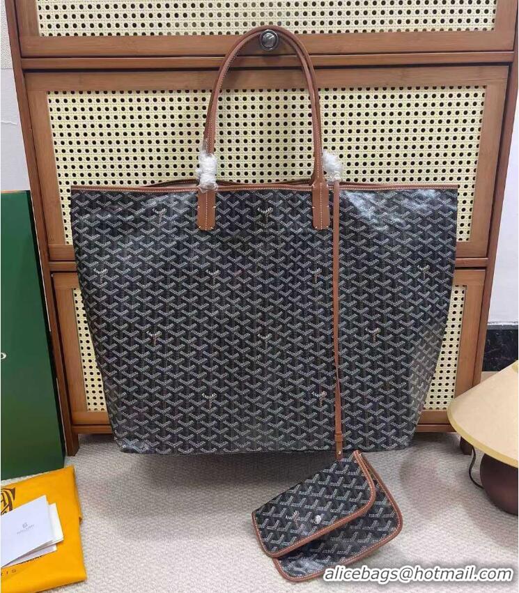 Wholesale Goyard Original Saint Louis Tote Bag XXL 2376 Black And Tan