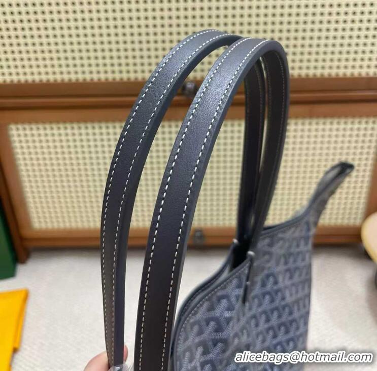 Luxury Classic Goyard Original Saint Louis Tote Bag XXL 2376 Dark Grey