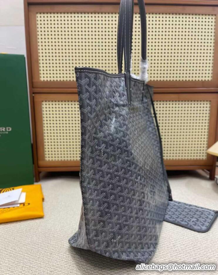 Luxury Classic Goyard Original Saint Louis Tote Bag XXL 2376 Dark Grey