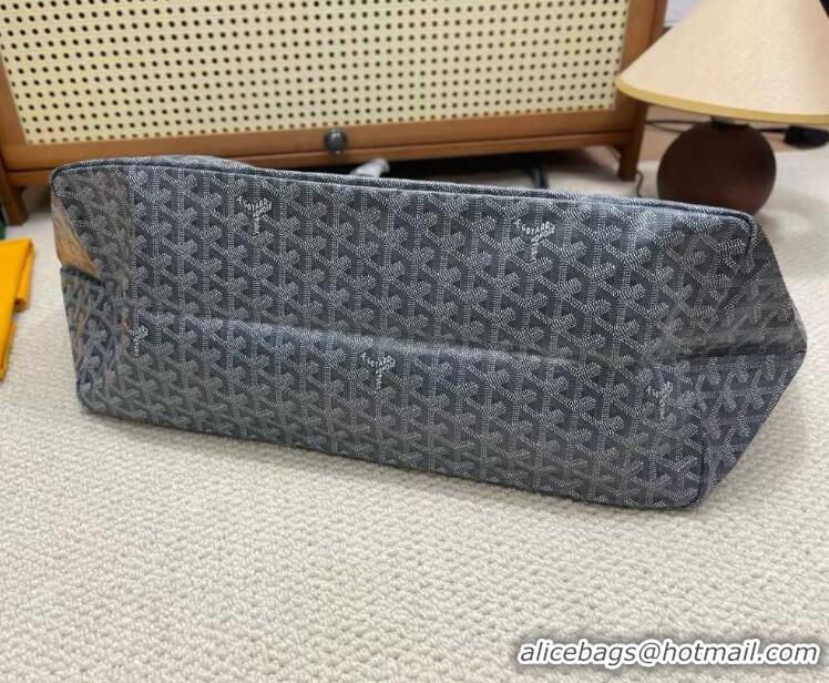 Luxury Classic Goyard Original Saint Louis Tote Bag XXL 2376 Dark Grey