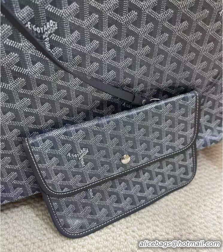 Luxury Classic Goyard Original Saint Louis Tote Bag XXL 2376 Dark Grey