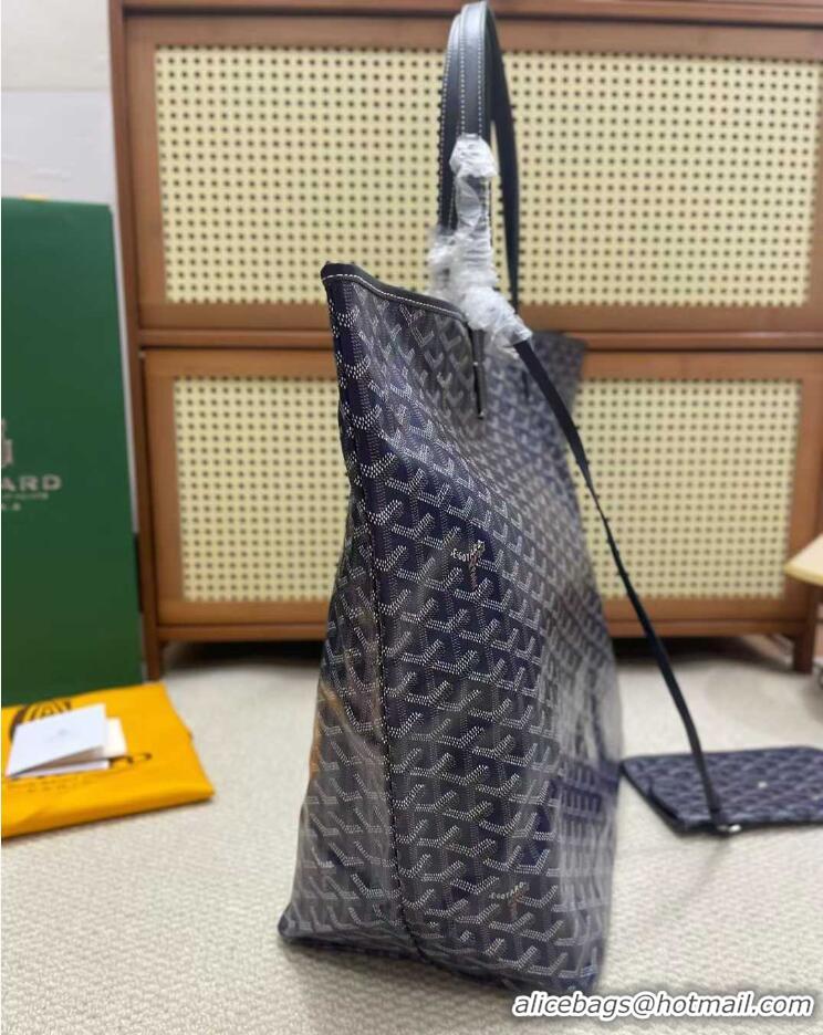 For Men Goyard Original Saint Louis Tote Bag XXL 2376 Navy Blue