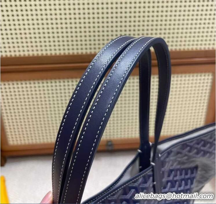 For Men Goyard Original Saint Louis Tote Bag XXL 2376 Navy Blue