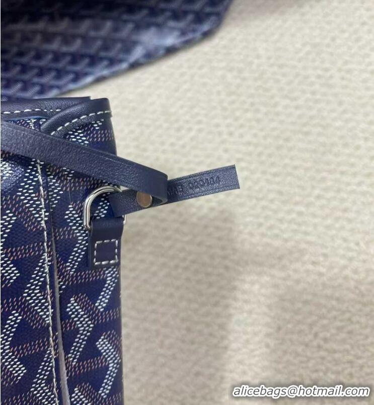 For Men Goyard Original Saint Louis Tote Bag XXL 2376 Navy Blue