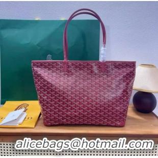Hot Sale Goyard Artois Original Zipper Bag GM 00319 Red
