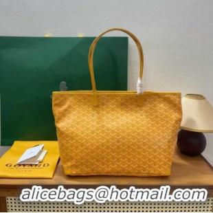 Discount Goyard Artois Original Zipper Bag GM 00319 Yellow