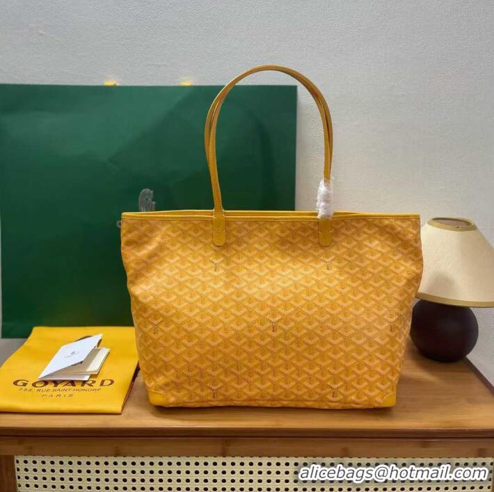Discount Goyard Artois Original Zipper Bag GM 00319 Yellow