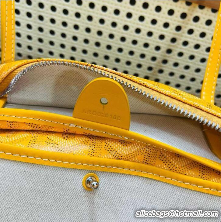 Discount Goyard Artois Original Zipper Bag GM 00319 Yellow