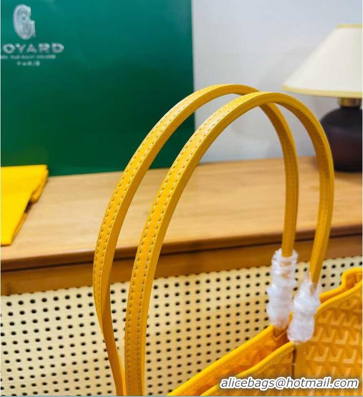 Discount Goyard Artois Original Zipper Bag GM 00319 Yellow