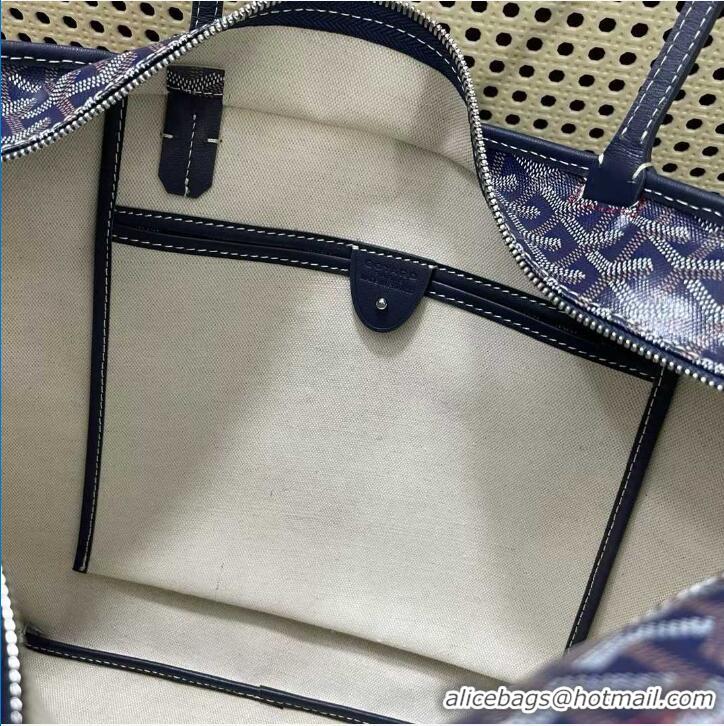 Hot Style Goyard Artois Original Zipper Bag GM 00319 Navy Blue