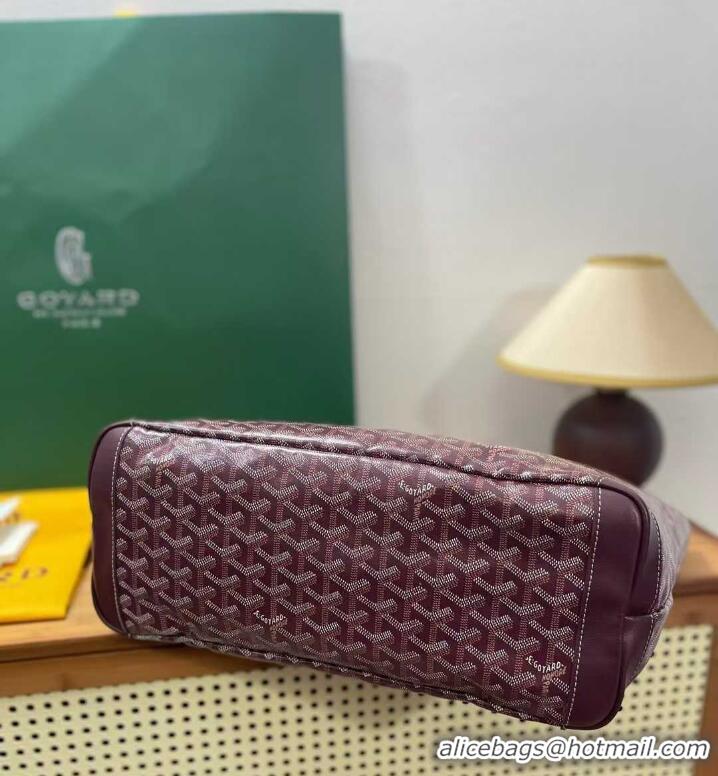 Sophisticated Goyard Artois Original Zipper Bag GM 00319 Bungundy